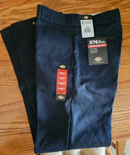 NWT DICKIES 874 ORIGINAL FIT Twill WRINKLE-RESISTANT Flat Front WORK PANTS 32x34