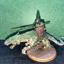 Warhammer AoS Nurgle Lord On Metal Carnosaur - Painted