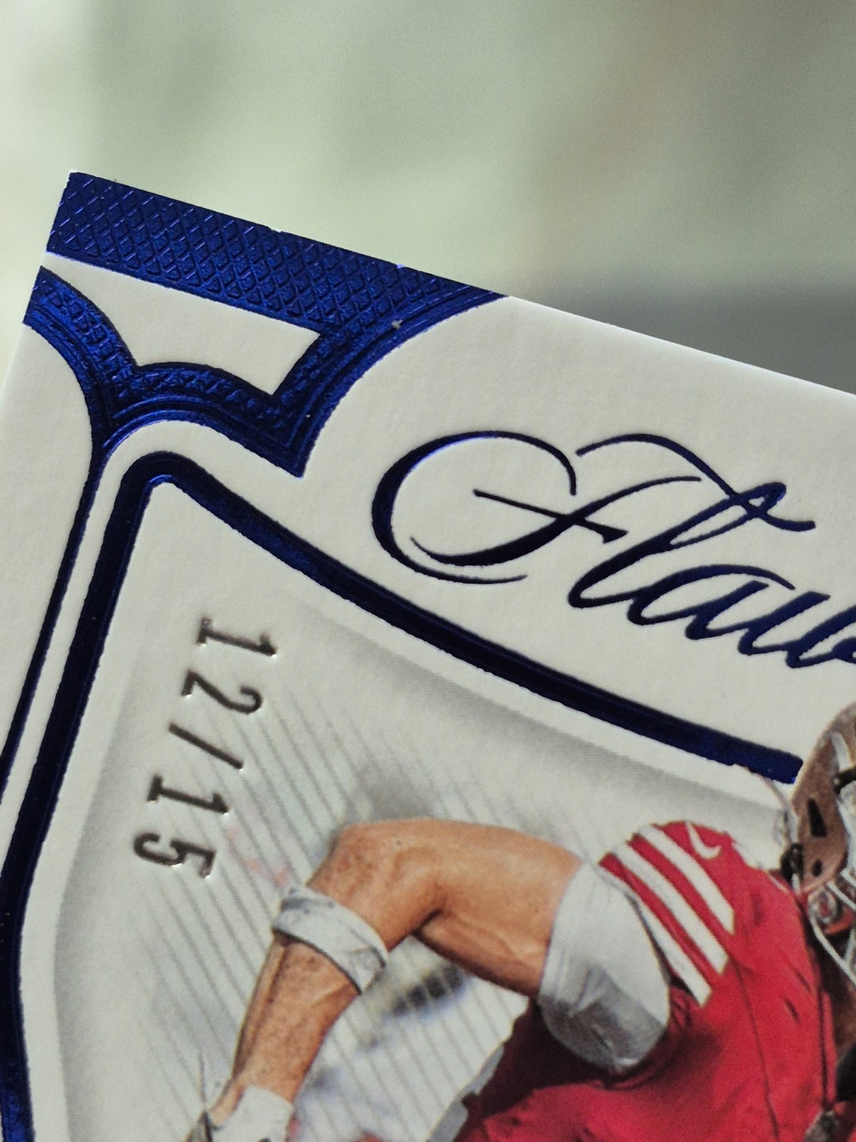 2024 Panini Flawless Ricky Pearsall Rookie Sapphire Gem Relic Auto /15 view 6