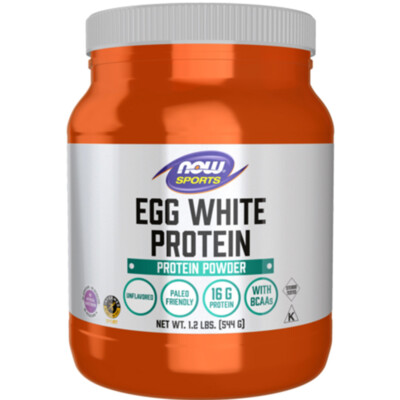 Now Foods, Egg White Protein, geschmacksneutral, 544g, Pulver - Blitzversand