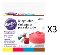 Wilton Primary Icing Colors, Set Of 4 Cake Decorating Frosting Coloring (3-pack) on sale Wilton Primary Icing Colors, Set Of 4 Cake Decorating Frosting Coloring (3-pack) on sale