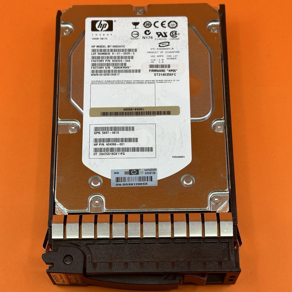 HP 454410-001 146Gb FATA 7200 RPM SAS HDD Hard Drive P/N 9CE004-044 - Image 2 of 4