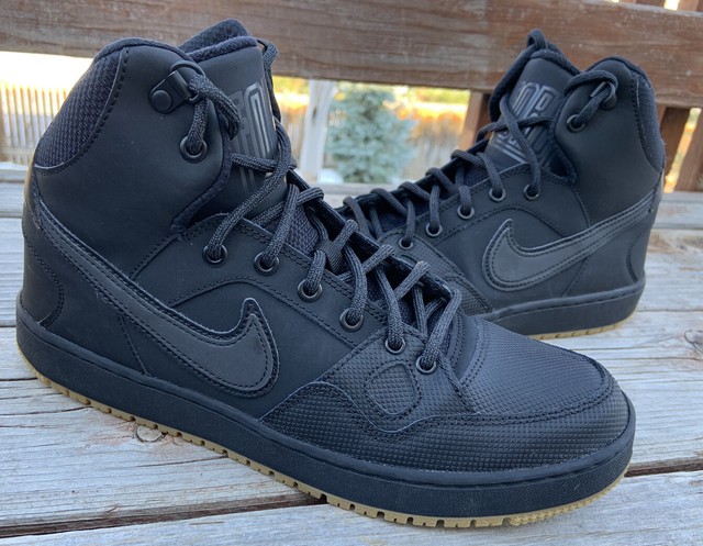 blue high top nike shoes