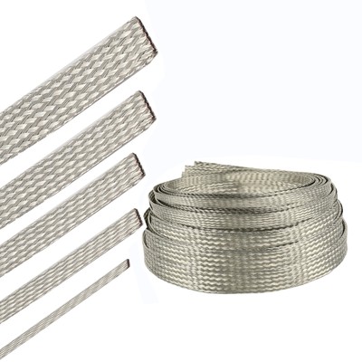 Tinned Copper Wire EMF/RFI Shielding Cable Braided Sleeve Ground Tube Pipe Core