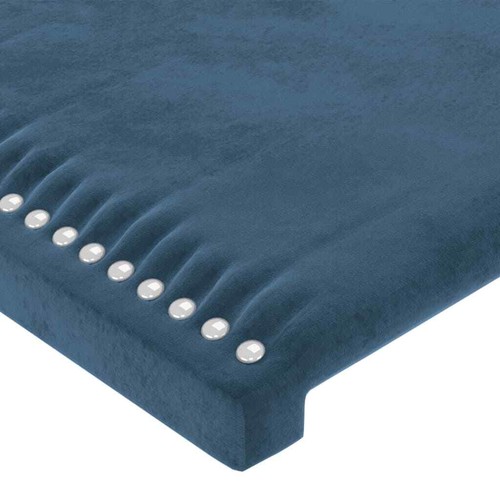 Kopfteile 2 Stk. Dunkelblau 100x5x78/88 cm Samt - Bild 4 von 8