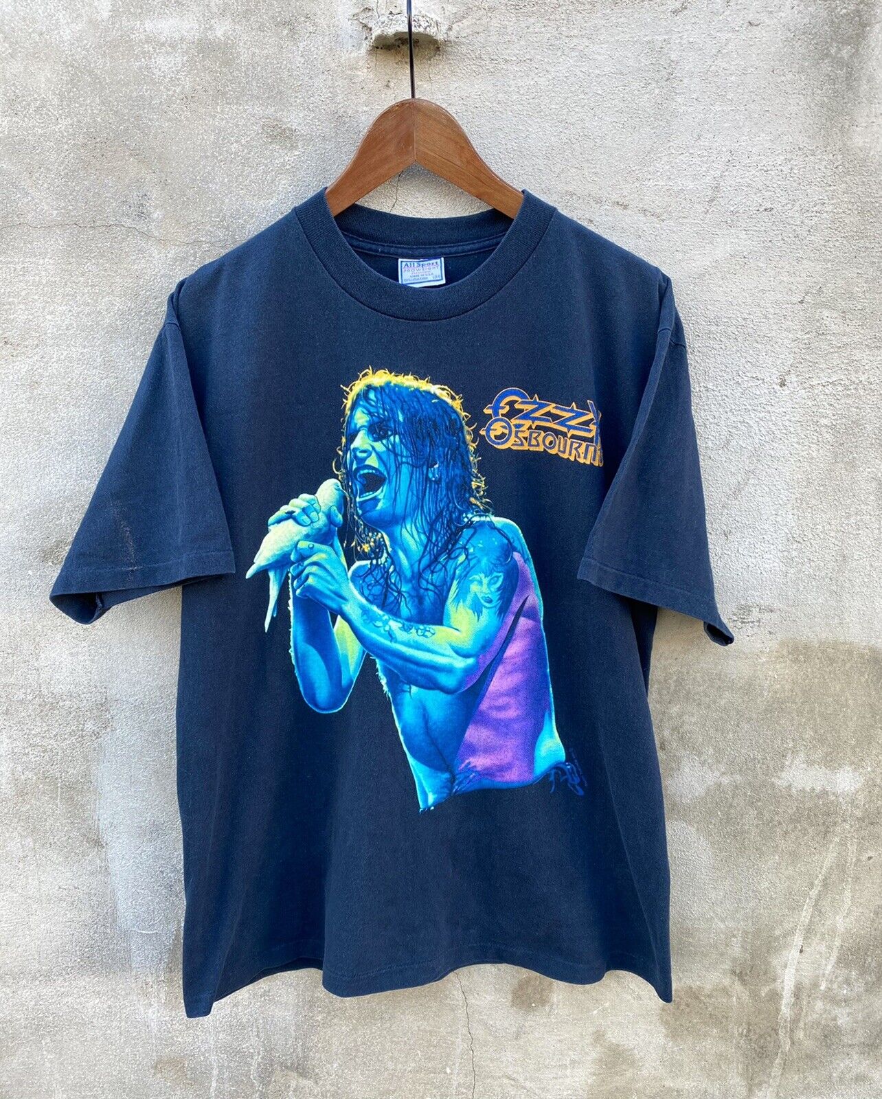 vintage ozzy osbourne tee Shirt Band 90s Concert Tou… - Gem