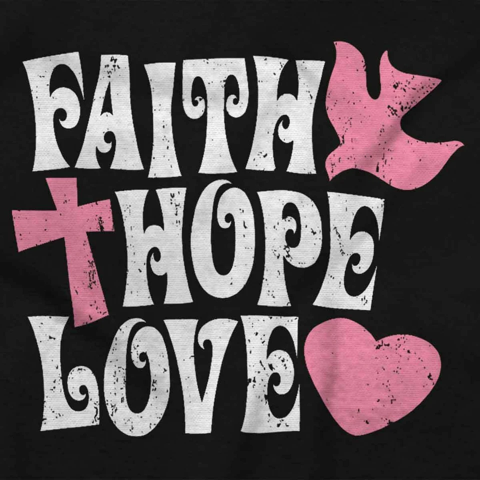 Christian Faith Cross Hope Dove Love Heart Mujer Cuello Redondo Sudadera Pullover Foto 2 de 4