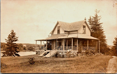 Real Photograph RPPC Postcard Farmington, Maine House 1910 E. A. Graef Wisconsin