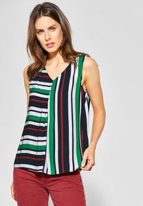 Street One Damen Top mit Streifenmix-Print NEU