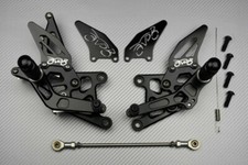 Pedane Arretrate Regolabili AVDB Nero per HONDA CBR 250 R 250R 2011-2016