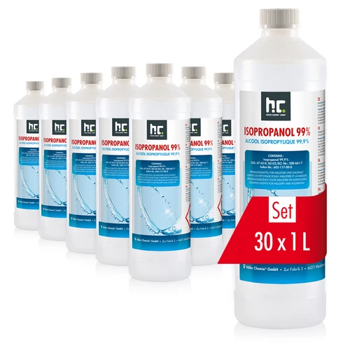 30 x 1 L Isopropanol 99,9% 2-Propanol Isopropylalkohol IPA Cleaner Entfetter