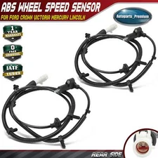 2xRear Left&Right ABS Wheel Speed Sensor for Ford Crown Victoria Mercury Lincoln
