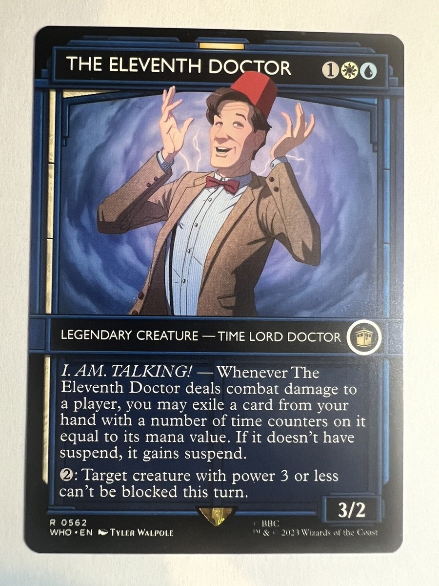 11th doctor mtg card The Eleventh Doctor (Extended Art) [Doctor Who] – TokenMTG main image 1