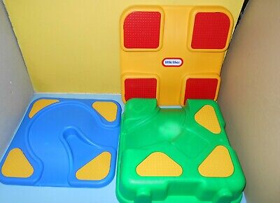 Little Tikes Lego Lap style table top playset road storage blocks car travel | eBay