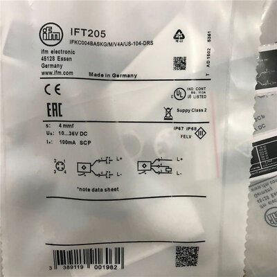 IFM IFT205 Proximity Switch New One Free Shipping