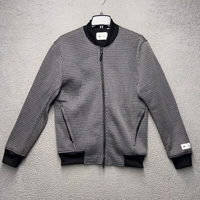 ジャケット・アウター Adidas Jacket BQ1698 REIGNING CHAMP Adidas Reigning Champ Jacket mens Small Gray Black Lined
