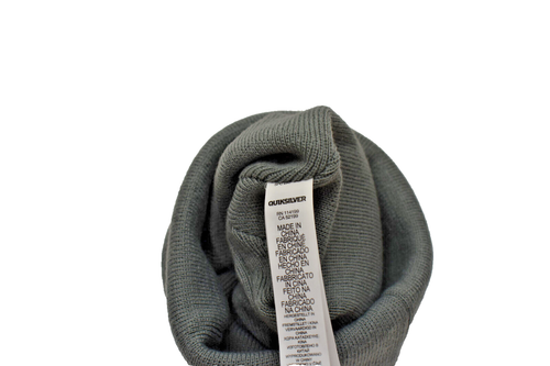 Quiksilver Men's Revolution Reversible Knit Beanie Hat Multi Grey New! NWT - Picture 4 of 5