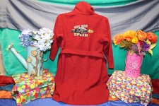 JC Penney Basics Boy's Red Fleece Sleepwear Bath Robe Size Small pajama PJ Sale