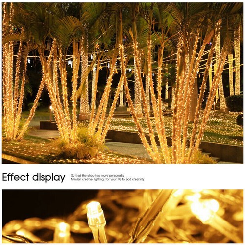 500 LED 100m Warm White String Fairy Lights Christmas Tree Xmas Party Wedding - Picture 8 of 11