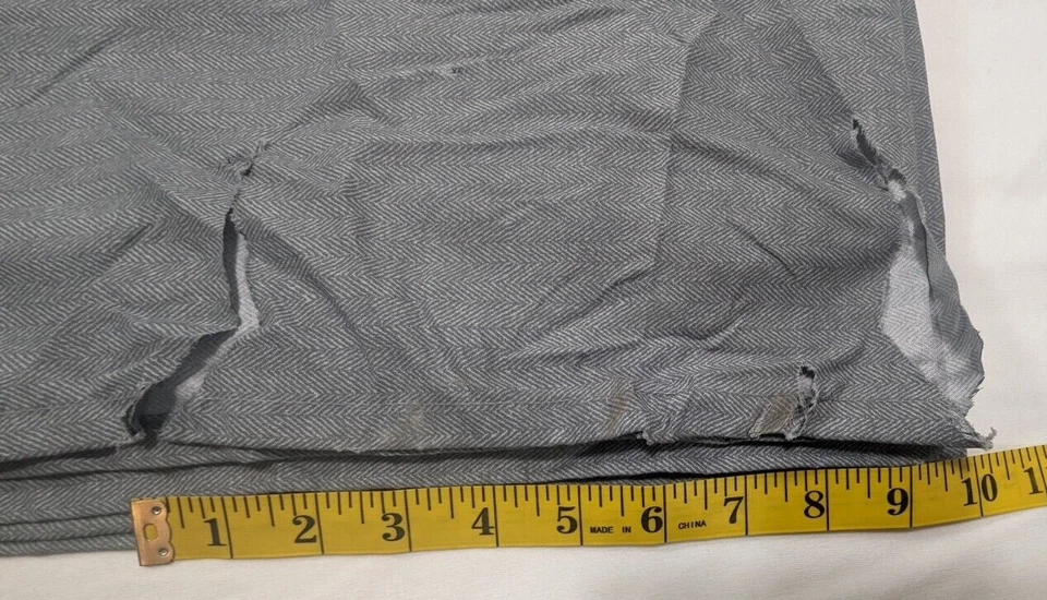 Juego de sábanas Charisma Twin/Twin XL 4 piezas gris espiga - rasgado plano Foto 4 de 4