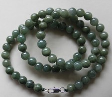 100 Natural Jadeite Grade A Beautiful Untreated Oily Green JADE Necklace N290