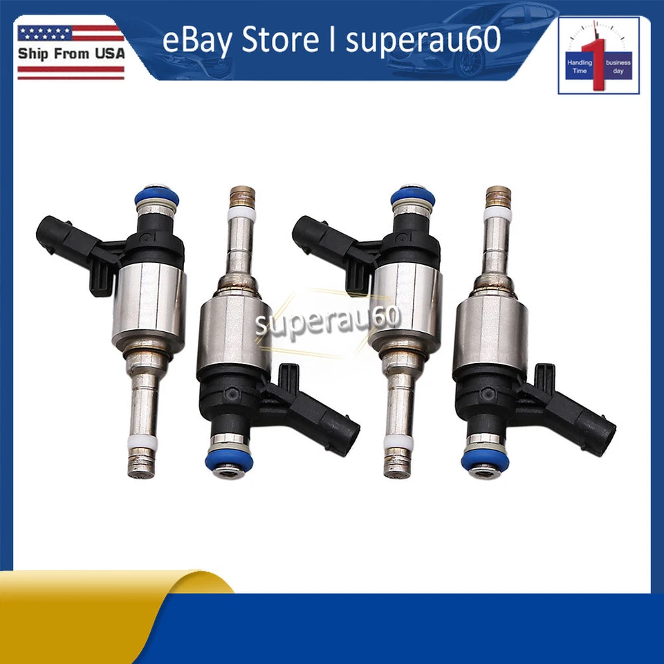 06A906036C 4x inyectores de combustible para Volkswagen Jetta Beetle Golf 2014-2018 1,8 L EE. UU. Foto 2 de 4