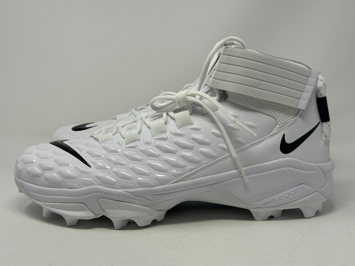 Nike Force Savage Pro 2 Shark Men's White Football Cleats Lineman