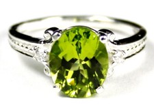 Peridot, 925 Sterling Silver Ladies Ring, SR136