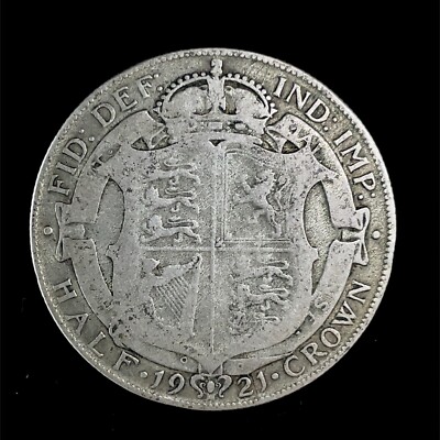 1921 Great Britain Silver Half Crown Coin George V KM 818.1a | eBay