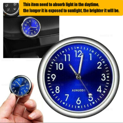 Mini Clock Luminous Pocket Quartz Analog Watch Clock Car Accessories For Car
