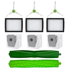 Refill Kit Roller Filter Side Brush Dust Bag for iRobot Roomba j5+ j6 j8+ i7 i8+