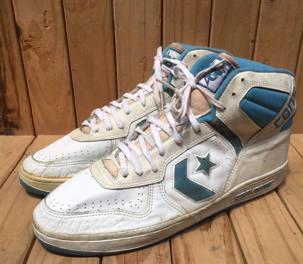 VTG 90s CONS High Top Basketball Sneakers / White KOREA Size 15 | eBay