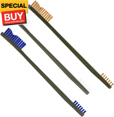 3 Pack AP Brushes (Nylon/Blue Nylon/Bronze)