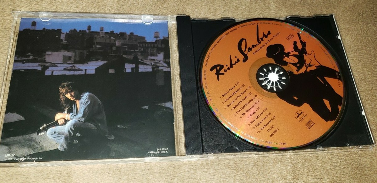 RICHIE SAMBORA cd STRANGER IN THIS TOWN bon jovi 848895-2 mercury