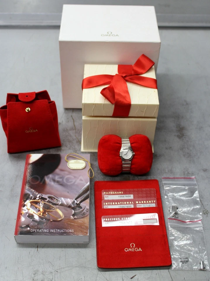Omega Constellation “My Choice” Mini Ladies Watch SS MOP Quartz Dia w/Box 1566.7 - Image 2 of 4