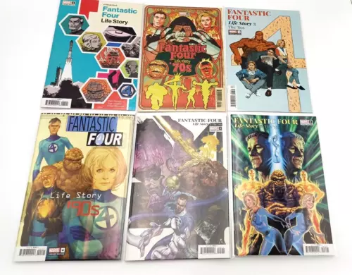 FANTASTIC FOUR: Life Story #1 - 6 set. All variant covers! High Grade!