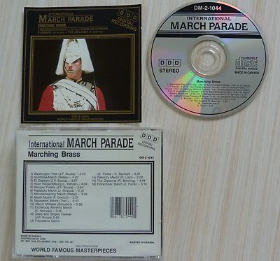 SELTENES CD ALBUM INTERNATIONAL MARCH PARADE 16 TITEL MADE IN CANADA DM 2 1044