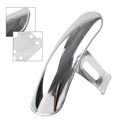 #ad Motorcycle Retro Front Fender Protector Metal Mudguard Chrome For Honda CG125 $19.25