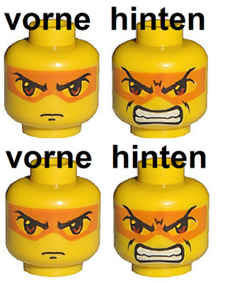 LEGO Exo-Force 2 Alien Köpfe für Minifigur Hikaru 3626bpb0015 4286376