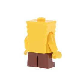 1x Lego Minifigure SpongeBob SquarePants Wide Grin Eyebrows 3816 bob028
