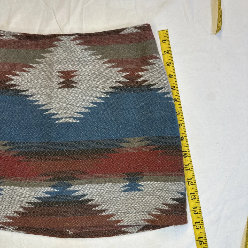 Minifalda American Eagle para mujer 00 multicolor mezcla de lana forrada nativa azteca Foto 4 de 4