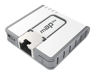 MikroTik mAP lite RouterBoard RBmAPL-2nD, 2x2 MIMO, 2,4GHz, 1x RJ45 100Mb/s