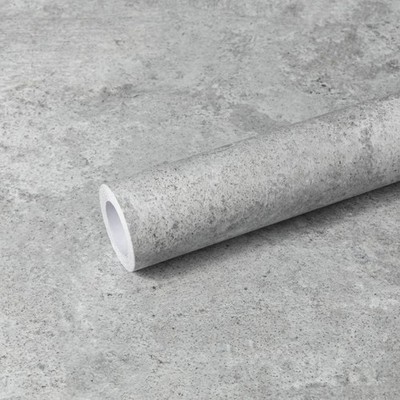 Klebepapier für Küchenmöbel, Vinyltapete selbstklebend hellgrau, I...