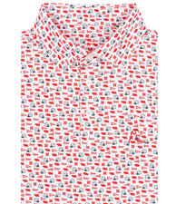 Rhoback AmericanThe Nebraska Gameday Mens Short Sleeve Performance Polo Shirt