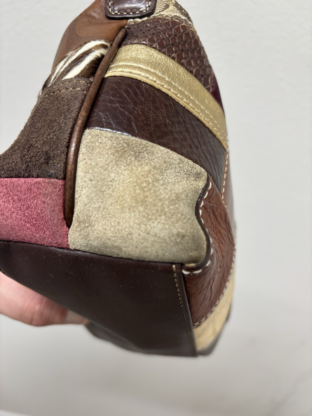 2007 Coach Patchwork Top Handle Pouch Mini Hobo H… - image 15