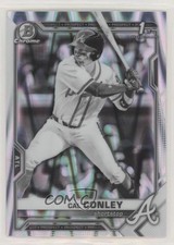 2021 Bowman Draft Chrome Black & White RayWave Refractor Cal Conley #BDC-70 0g0w