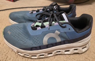 ON Cloud On Running Cloud Monster Mens 9.5 ''Dust Vapor'' Blue On Clouds