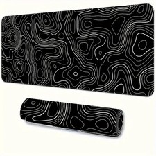 Large Extended Gaming Mouse Pad Stitched Edges Non-Slip Rubber Desk Mat