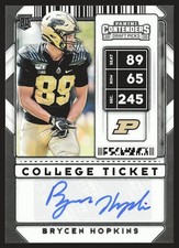 2020 Panini Contenders Draft Picks #241 Brycen Hopkins AU