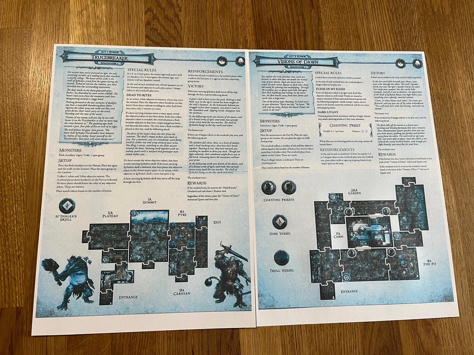 DESCENT 2ND ED - VISIONS OF DAWN EXPANSION - Monster and Hero - Please Read! - Bild 3 von 3